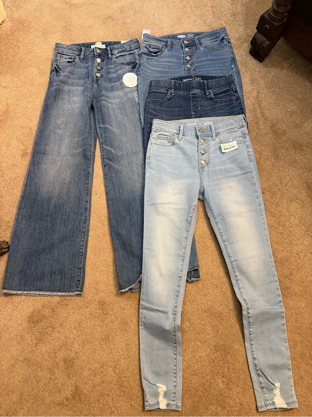 Girl’s Size 12 lot of Gap and Old Navy jeans NEW
